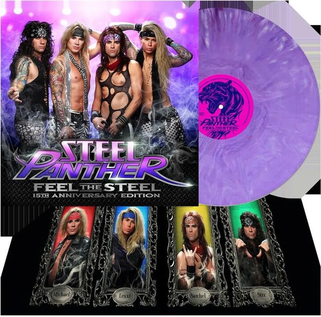 Édition Limitée Steel Panther Feel The Steel Vinyle LP Violet Marbré