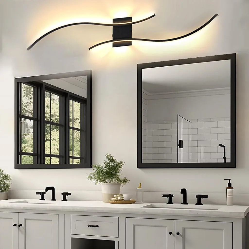 Applique Murale LED Rechargeable 100cm avec Télécommande et USB-C Noir - 6