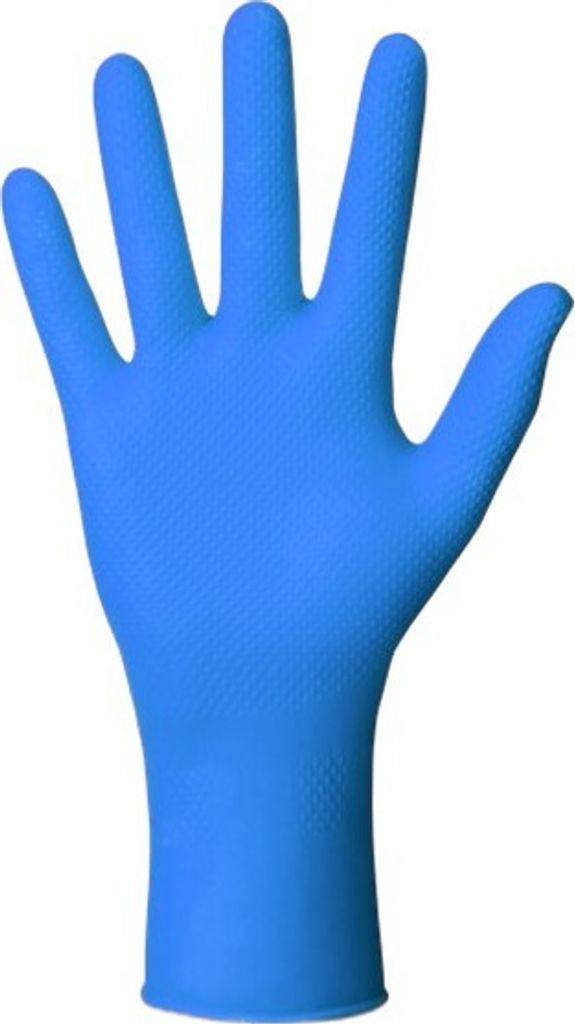Nitrilhandschuhe, Größe M, blau, Mercator Gogrip Long, 50 Stück