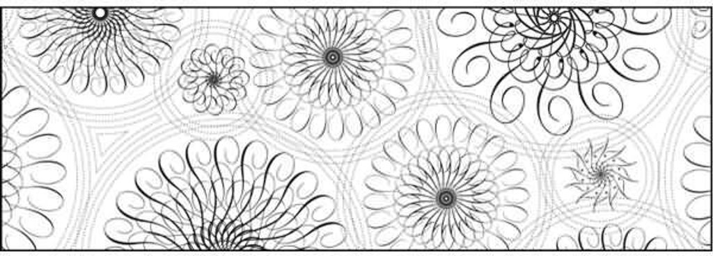 Transparentpapier 115g/qm A4 VE=25 Blatt Black & White Spiralornamente 1