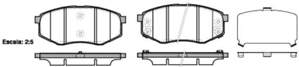 Freinage sécurisé pour Hyundai iX20 avec les plaquettes DP1010.10.0276