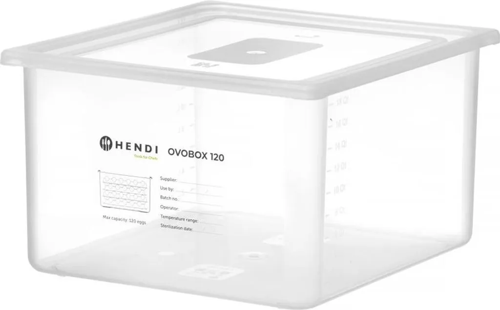 Rangement Oeufs pour Cuisine Pro HENDI OVOBOX 120 Format GN 2/3 18L