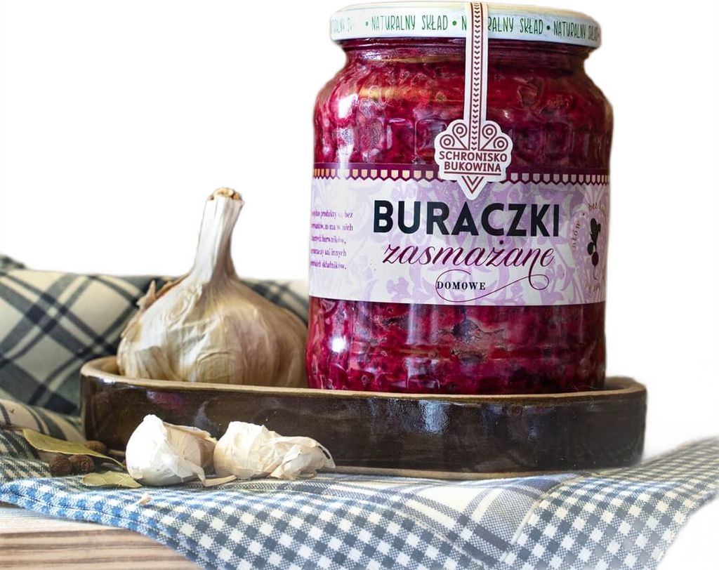 Buraczki zasmażane domowe 660g - Schronisko Bukowina Zdjęcie produktu 