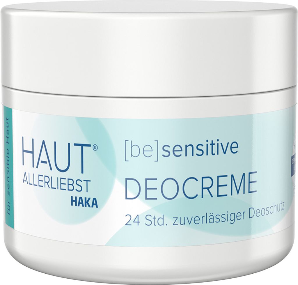 HAKA Deocreme 30g Deodorant mit 24h Deoschutz, ohne Aluminium & Alkohol