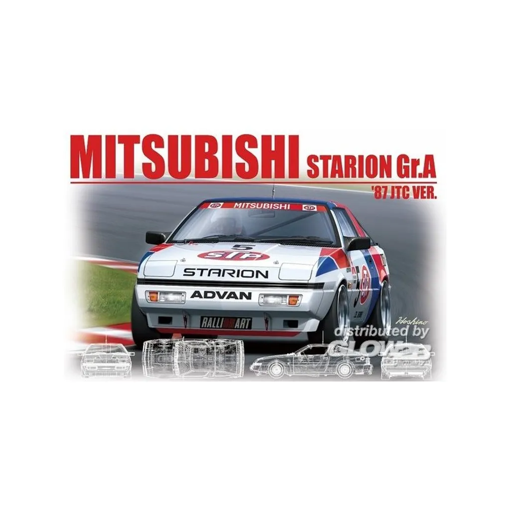 Mitsubishi Starion Gr.A 1/24 Nunu-Beemax : Maquette détaillée de sport