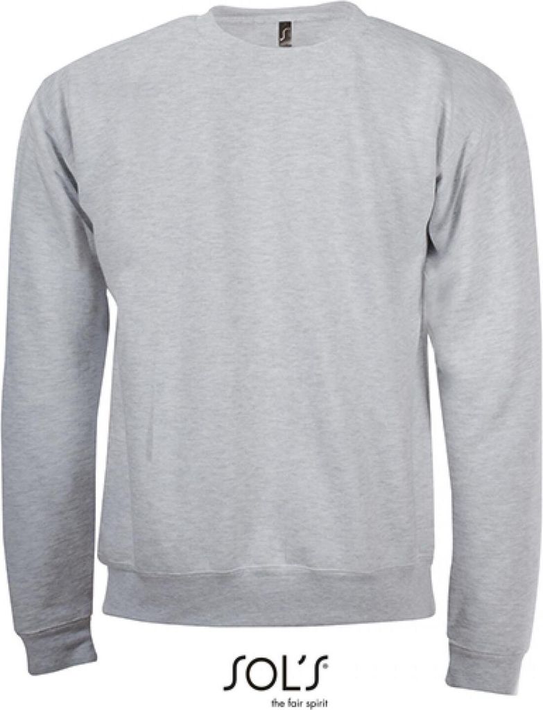 SOLs 01168 | Herren Sweatshirt Spider 50% Baumwolle / 50% Polyester - Farbe: Grey Melange - Größe: M