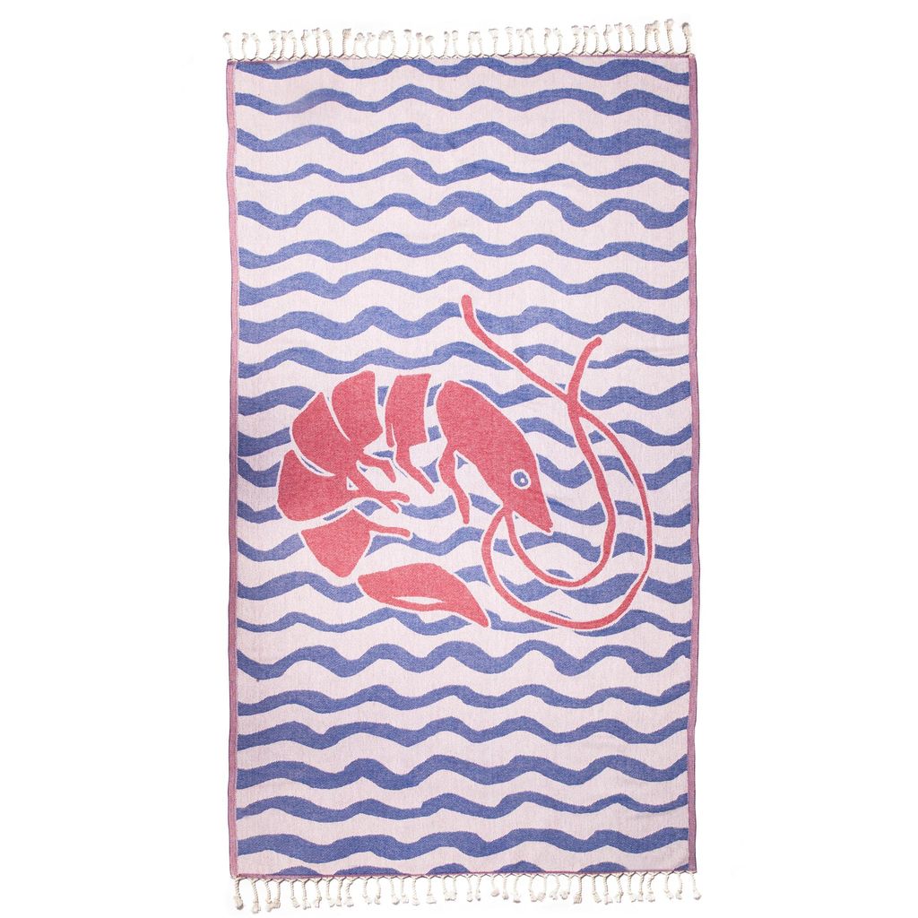 Anemoss Strandtuch Peshtemal 100x180 cm | 100 % Baumwolle | Produktbild 