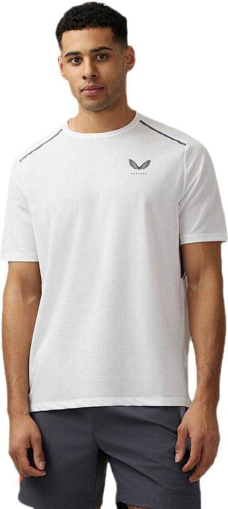 Castore Apex Aeromesh Kurzarm-t-shirt Weiß S Mann Weiß S