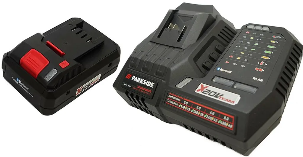 PARKSIDE® Caricabatterie rapido 20 V / Caricabatterie PLGS 2012 incl. batteria (4 Ah)