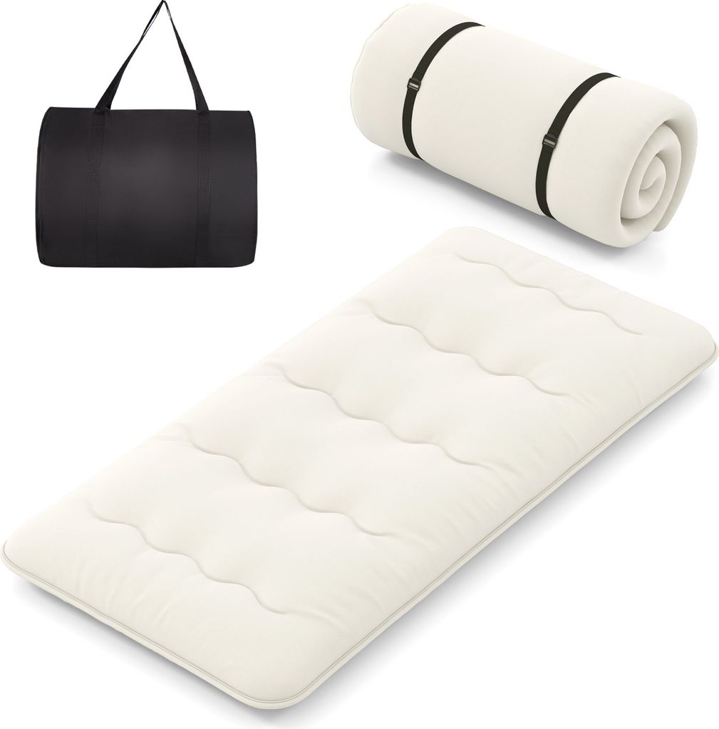 COSTWAY Matratze mit waschbarem Bezug und Tragetasche, Produktbild