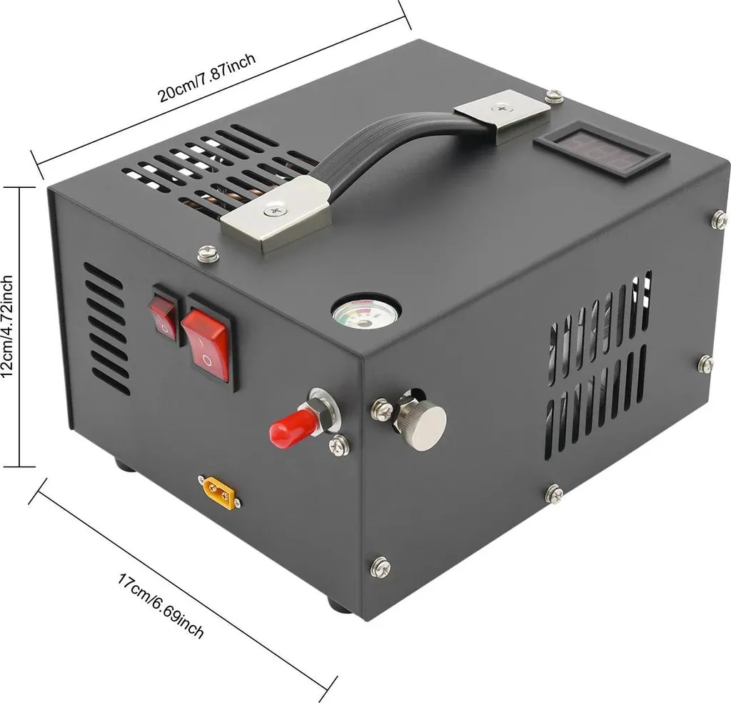 Compresseur d'air haute pression noir - Modèle portable CP-2500 X