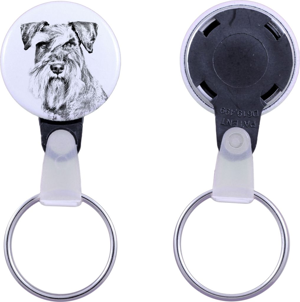 Schnauzer - Schlüsselanhänger mit dem Bild eines Hundes, Anhänger mit dem eigenen Grafikdesign der Marke Art-Dog
