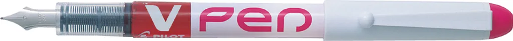 Stylo Plume PILOT V-Pen Jetable Rose - Pointe Moyenne 0,4 mm