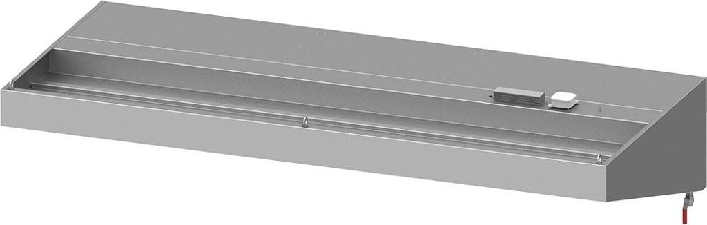 Wandhaube "Basic Line", Schrägform 2600 mm x 1100 mm mit Flammschutzfilter Typ B