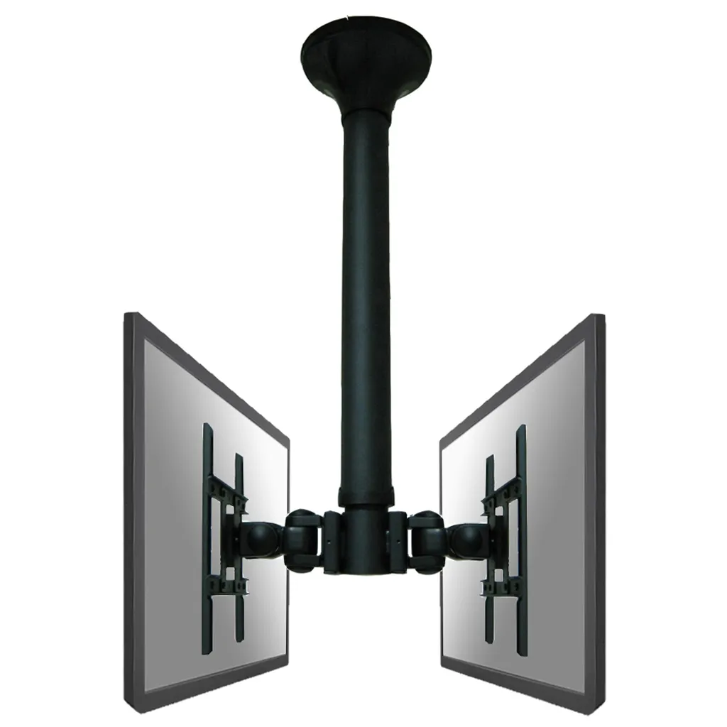 Support TV plafond pivotant FPMA-C200D double face charge max 20 kg Noir