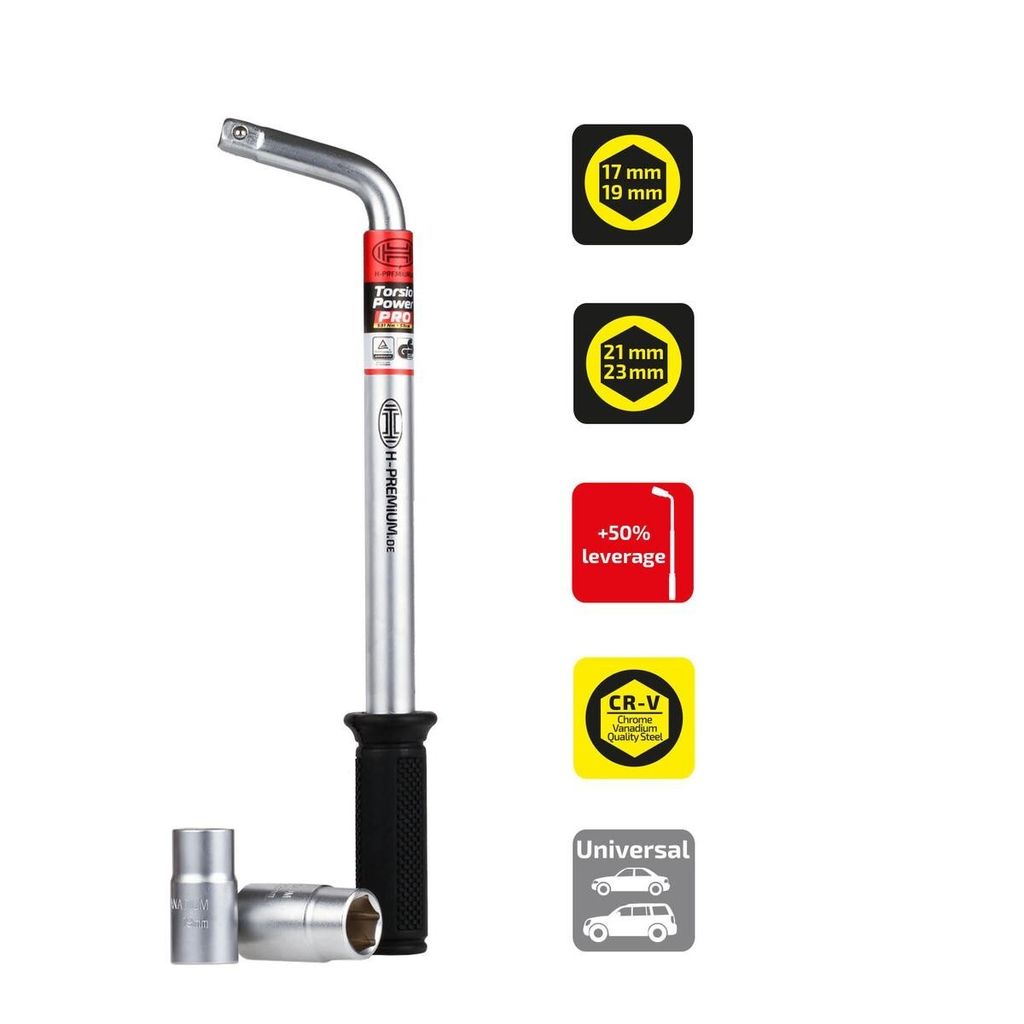 HEYNER Kľúč na matice kolies 417100 1,2 kg Chróm-vanádiová Obrázok produktu 