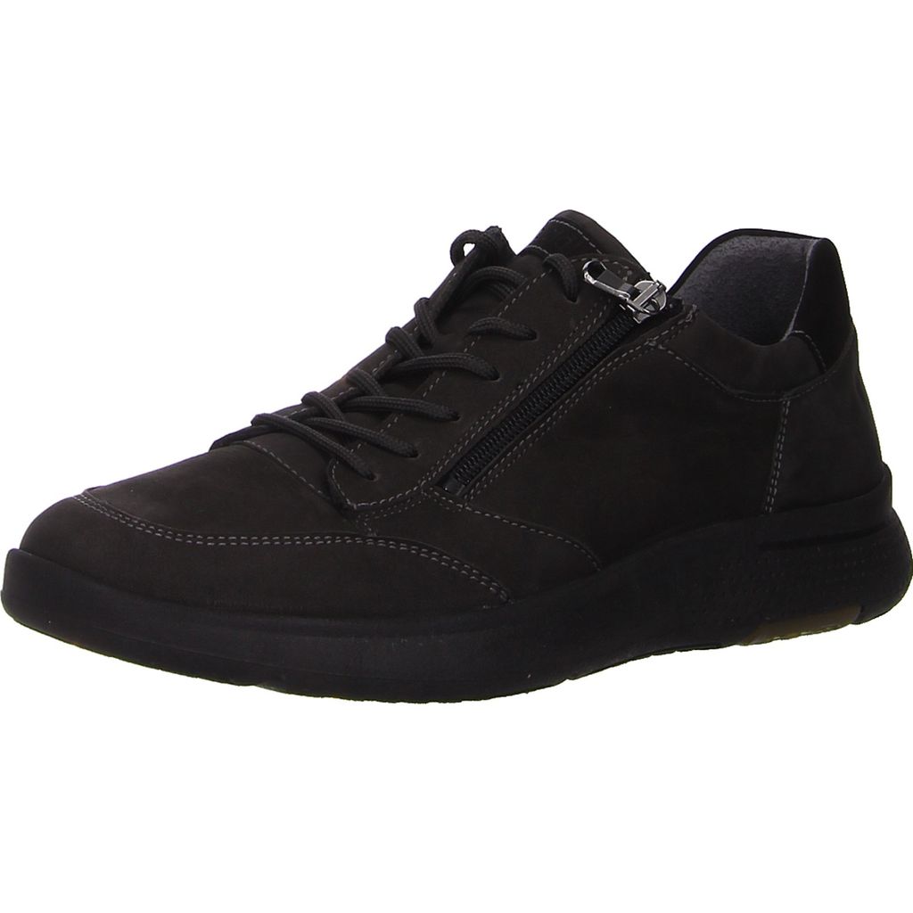 Waldläufer Schnürhalbschuhe bequem in grau, Gr. 7.5