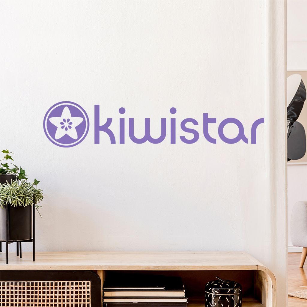 Kiwistar Logo komplett Wandtattoo Wandaufkleber Wall Sticker - Dekoration, Küche, Wohnzimmer, Schlafzimmer, Badezimmer