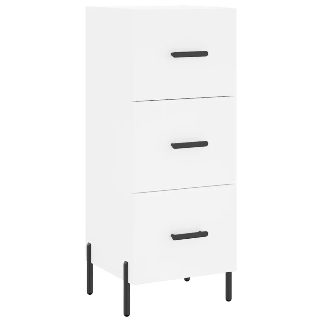 SYFAX™ Mobiletto Bianco 90cm in Multistrato | Credenza Stretta 34cm