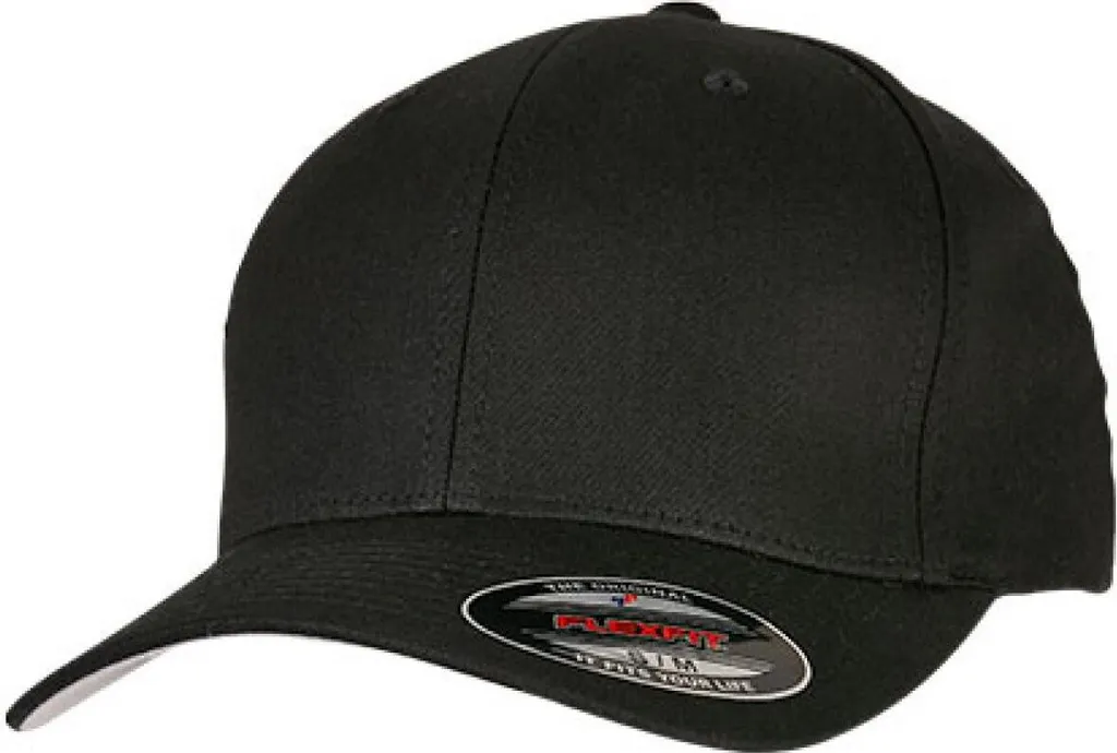 Flexfit 5001 V-Flexfit® Cappello Cotton Twill Nero S/M - Originale
