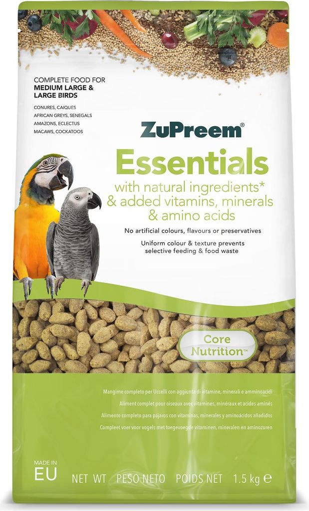 ZuPreem Essentials Natürliches Vogelfutter für mittelgroße Produktbild 