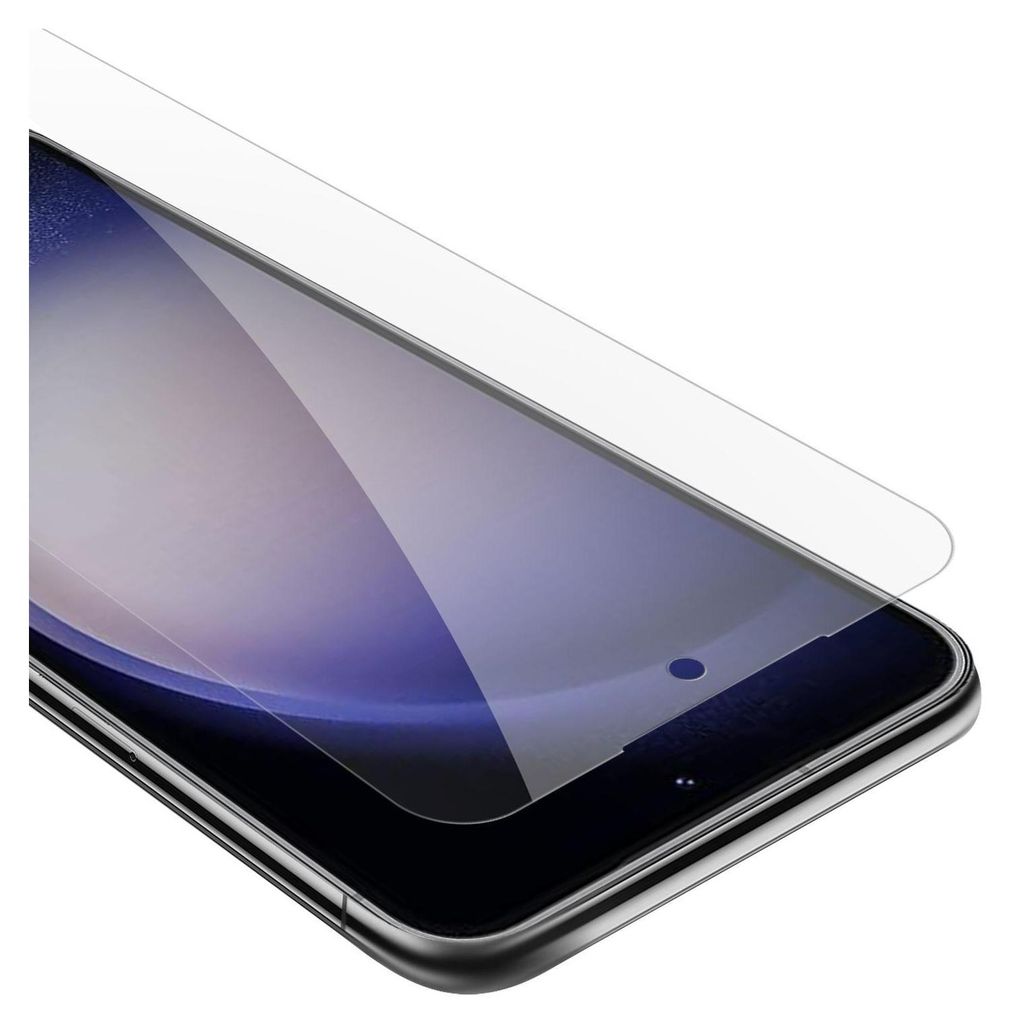 Cadorabo Schutzfolie für Samsung Galaxy S23 in KRISTALL KLAR Gehärtetes Tempered Display-Schutzglas Panzerfolie