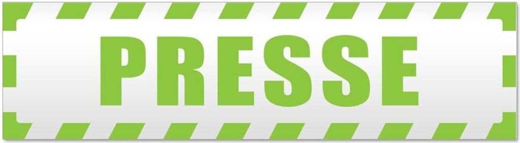 Kiwistar - Autoaufkleber - Lindgrün - 20 x 5,3 cm - Presse gestreift - Hinweis Aufkleber Sticker für Auto, Kfz, Fahrrad, PKW, LKW