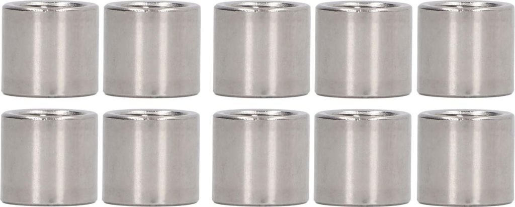 10 Stück runde Verbindungsmuttern M10x1,5 14 L13mm Gewindehülsenstange 304 Edelstahl Kupplungsmuttern
