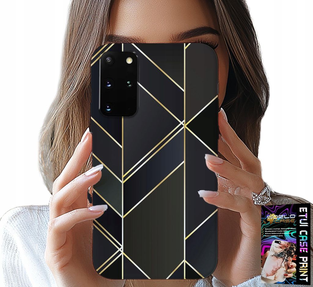 Hülle Für Samsung Galaxy S20 Plus - Goldrahmen, Elegantes Design + Folie