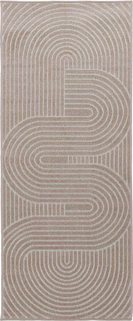 vidaXL Tapis PALMERAS Beige 150x80 cm en Polyester résistant pour Salon