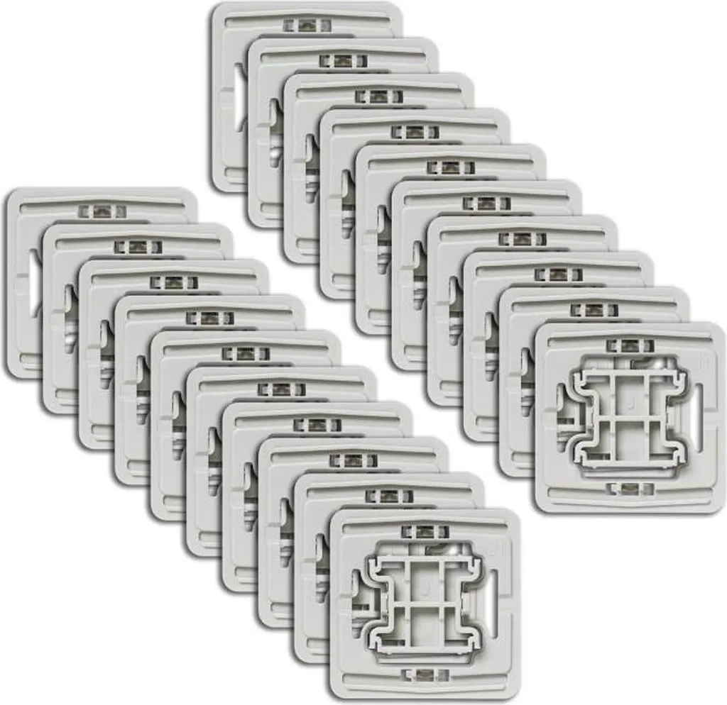 Kit d'adaptateurs Homematic Jung J1 - 20 pièces pour domotique