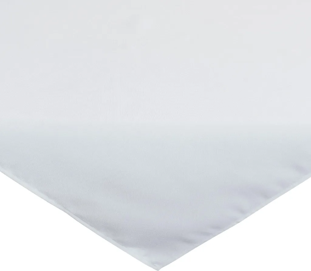 Tovaglia Bianca Quadrata 110x110 cm | Arredo Tavola Minimal Moderno
