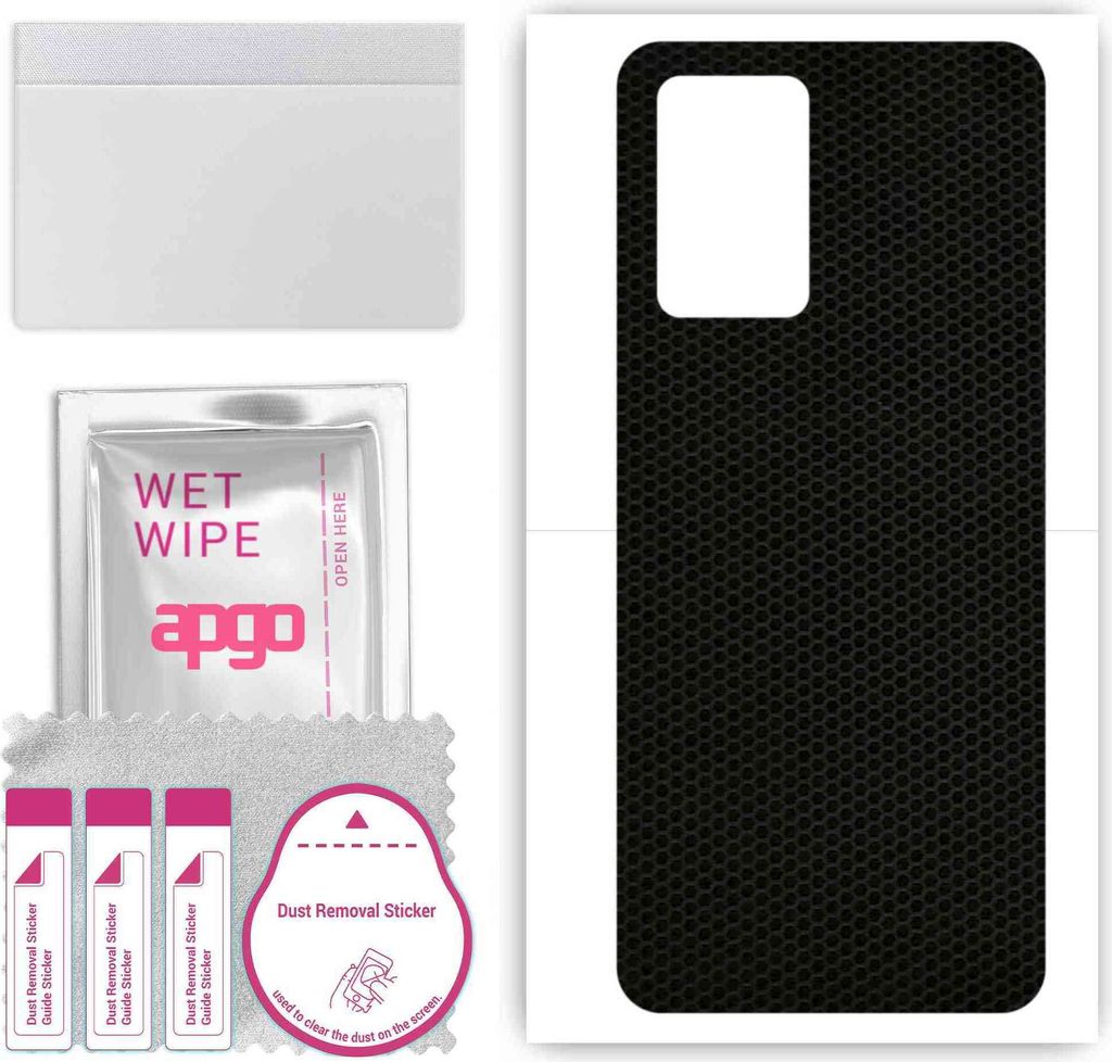 apgo Rückseite Schutzfolie, Skin, kompatibel mit ZTE Blade V40, Hinten Displayschutzfolie aus Vinylfolie, kratzfest, einfache Montage - Matrix