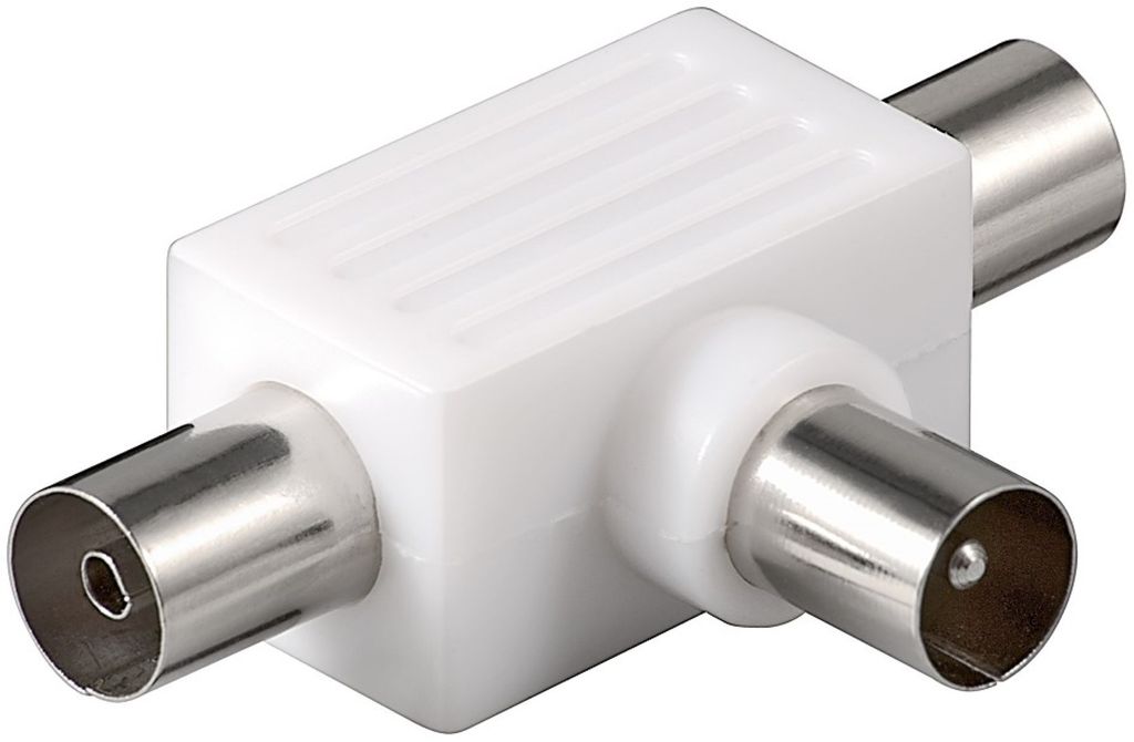 Goobay Koax-T-Adapter: doppelte Koax-Buchse > Produktbild 