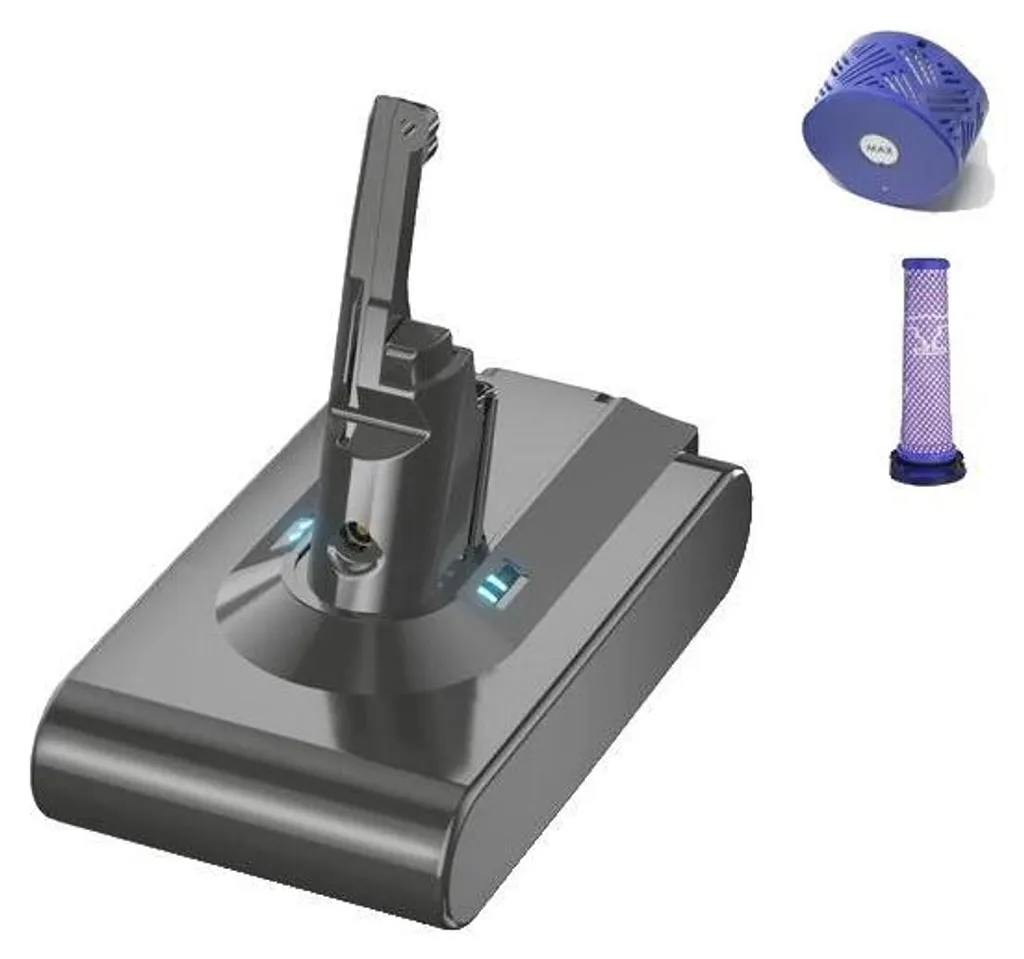 Batterie V8 6000mAh Puissance 21.6V et Filtre à Air pour Dyson V8
