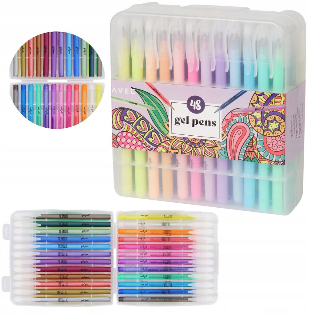 Caelura 6 Stück Glitzerstifte Gelstifte - Regenbogen Farbwechsel Stifte Für Kinder & Erwachsene