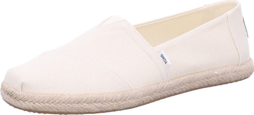 Toms Alpargata Alrop Damen Canvas Espadrilles in Natur – 6.5 UK - 39 EU - 8.5 US / Natural