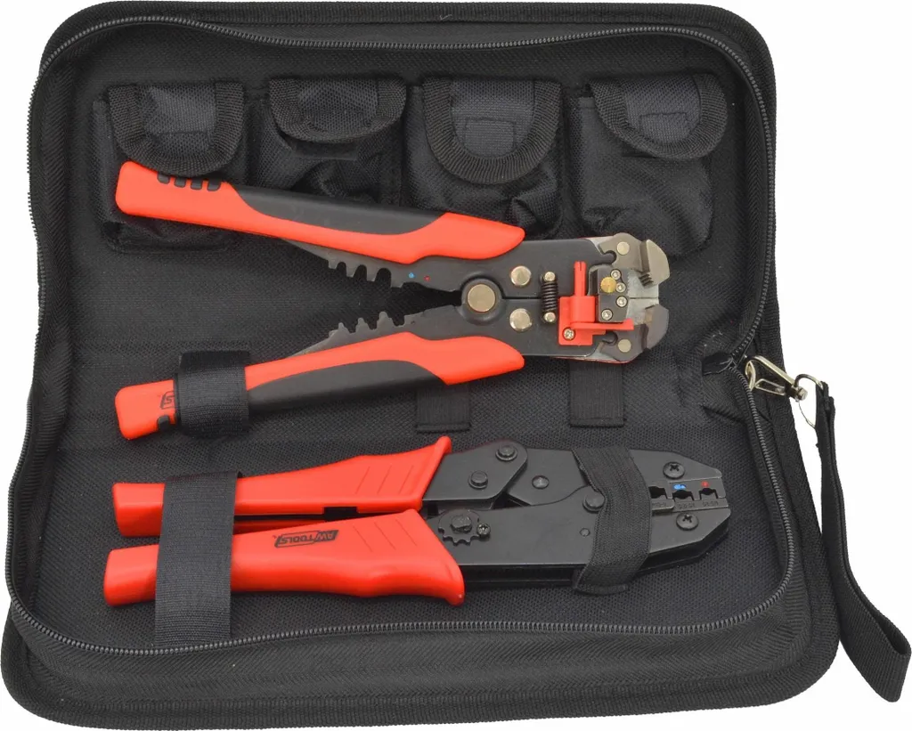 Awtools Pince à Dénuder avec 5 Matrices Interchangeables Kit Complet - 4