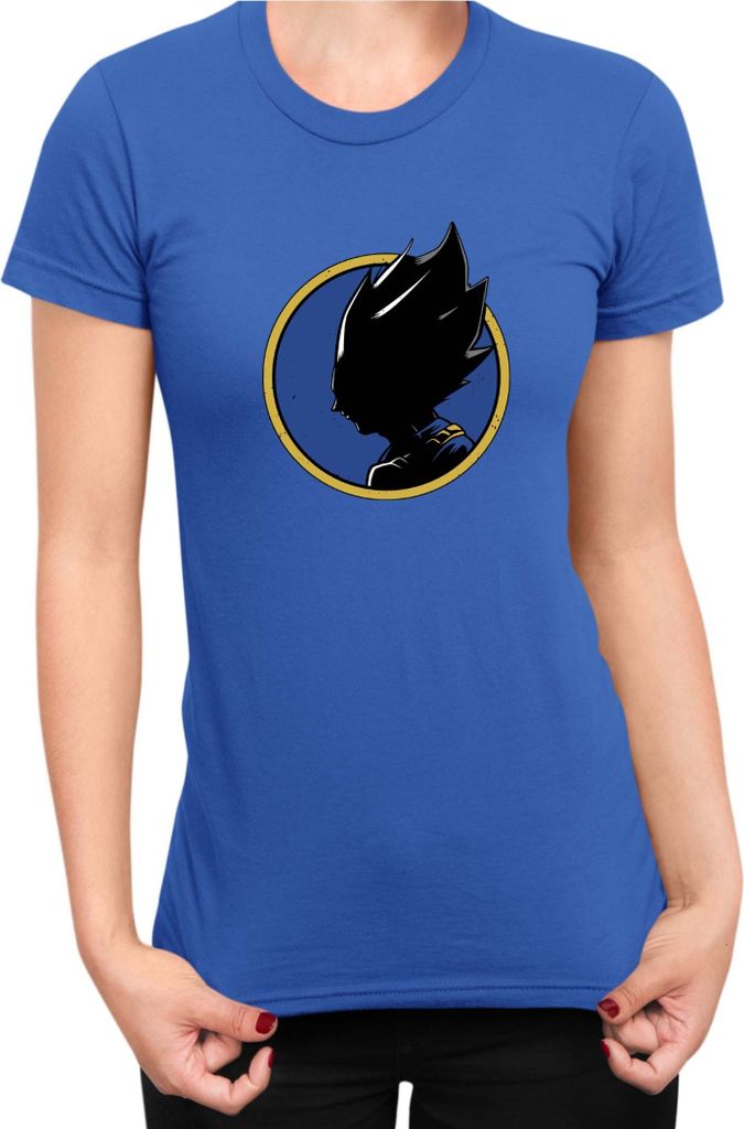 Damen T-Shirt Dragon Anime Manga Ball Z Vegeta 55, Lady L / Blau