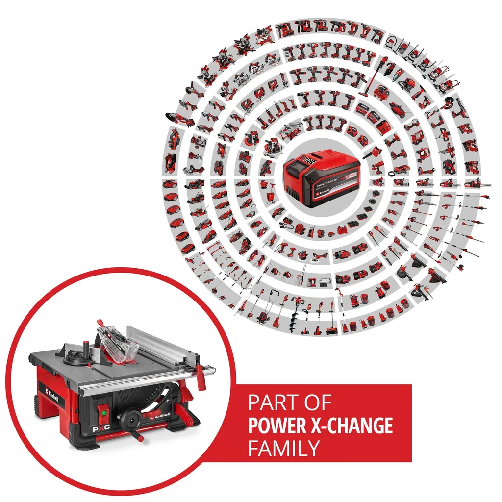 Scie circulaire table Einhell TE-TS 36/8 T Li avec extension de surface - 3