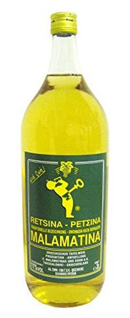 Retsina Malamatina Vin blanc sec, légèrement résineux de Image du produit 
