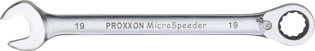 Proxxon MicroSpeeder 22 mm Clé plate à cliquet 72 dents en acier CrV