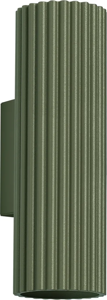 Sollux Karbon 20 Verde Oliva: Applique Industriale Alluminio 2xGU10