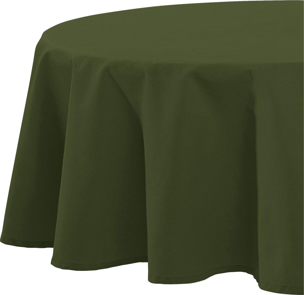 REDBEST Tischdecke Seattle" dunkelgrün rund: 160 cm Ø"