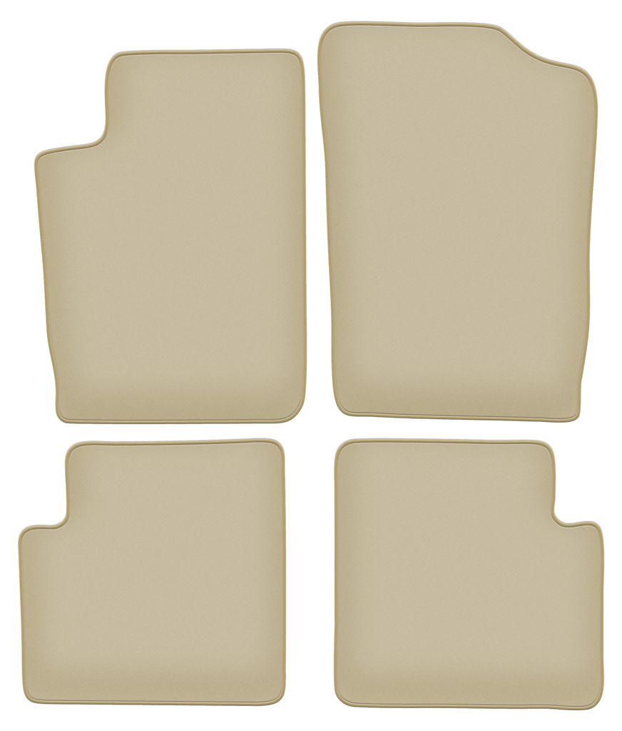 Velours-Fußmatten PREMIUM beige passend für Citroen Xsara (1997-2006, Pause, Kombi, Schrägheck) – mit Befestigungen – passgenau