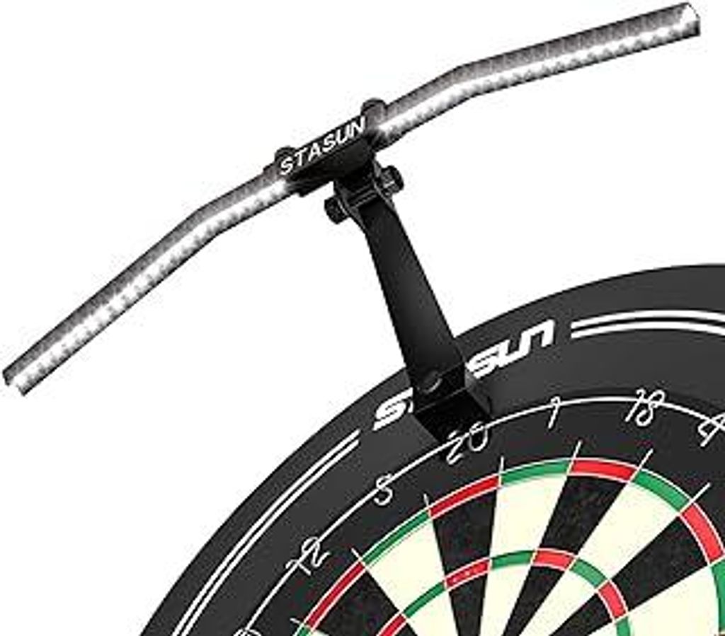 STASUN LED Dartboard Light, faltbares Dartboard Beleuchtungssystem für das gesamte Board, professionelles Dartzubehör mit einstellbarem Winkel un...