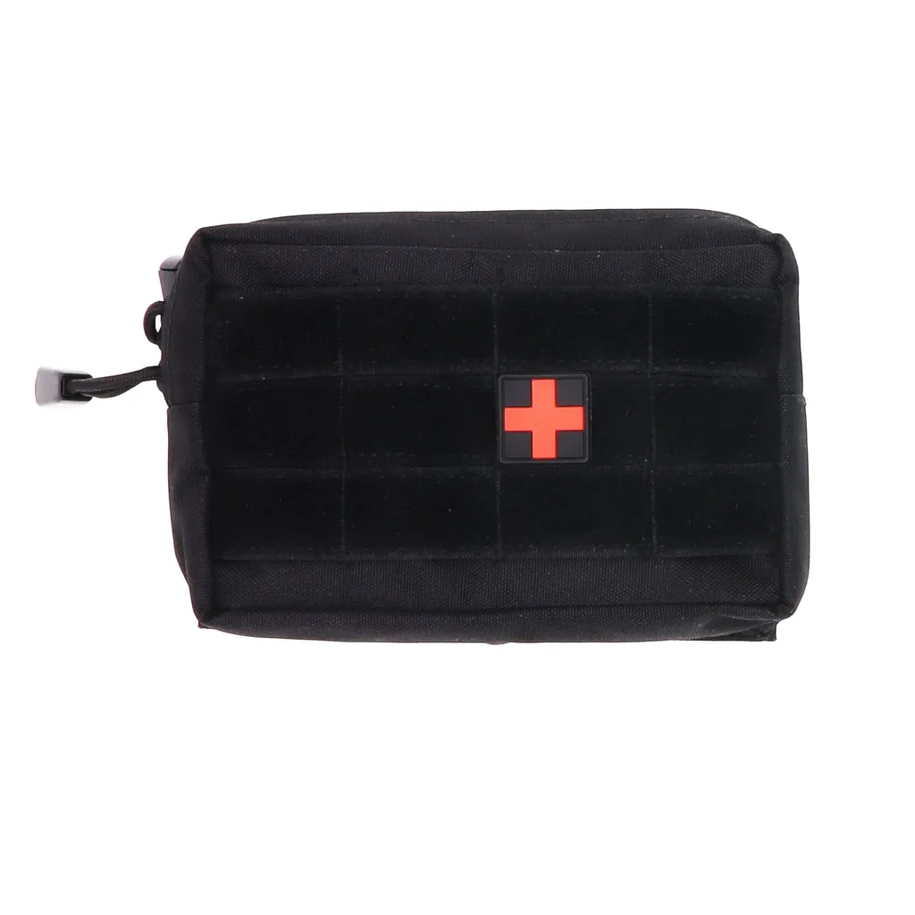 Kit de secours compact Molle Leina Pro 25 pièces pour soins d'urgence noir