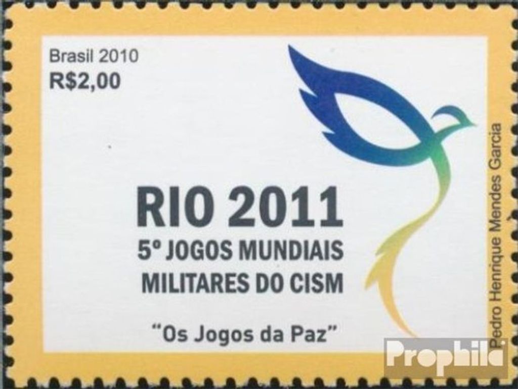 Briefmarken Brasilien 2010 Mi 3768 (kompl.Ausg.) postfrisch Weltsportspiele Militär
