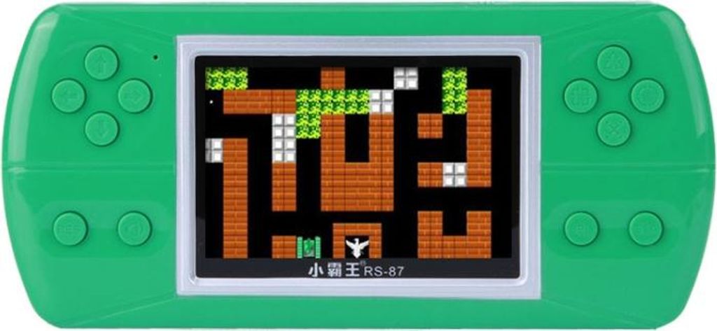 RS-87 Retro Portable Handheld Game Console, 3,5 Zoll Bildschirm, Eingebaute 380 Kinds Spiele(Grün)