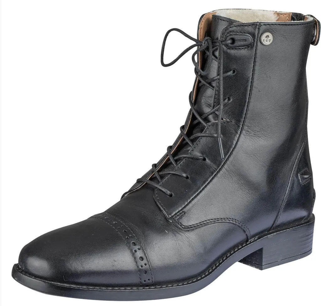 E.L.T. Bottines à lacets Belfort Hiver Noir Taille 40 pour l'équitation